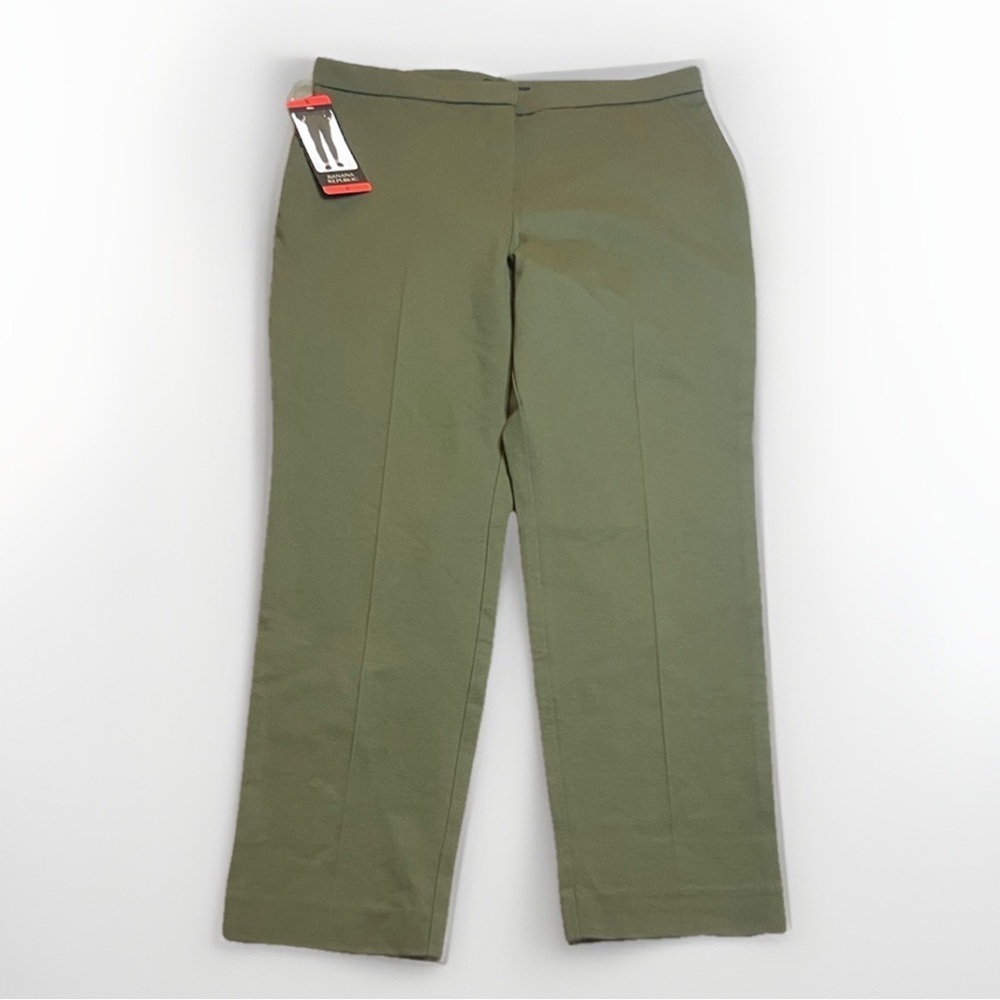 NWT Banana Republic Olive Slim Stretch Pants sz 8